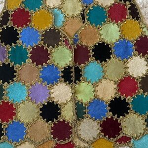 Vintage Multicolor Patchwork Crochet Vest